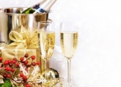 Новогодние коктейли на основе шампанского